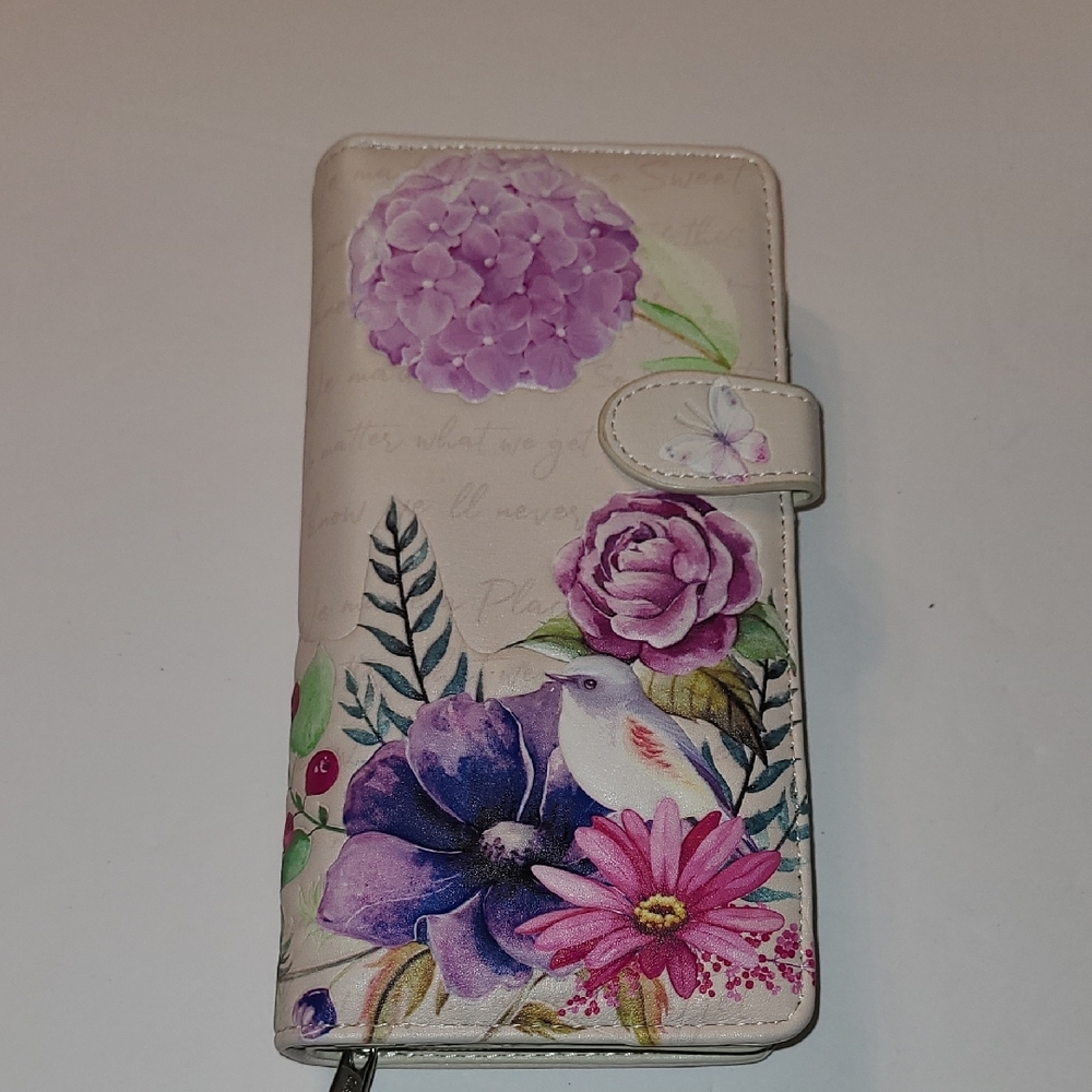 SHAG WEAR Floral garden Wallet with Bird Design